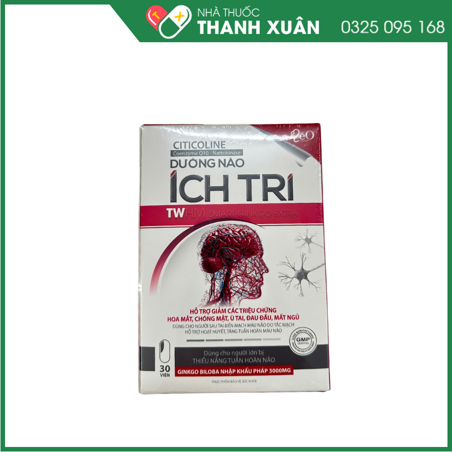 Dưỡng não Ích Trí hỗ trợ hoạt huyết, tăng cường tuần hoàn máu não